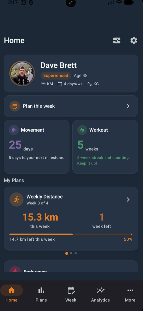 ulTrain home dashboard on Android